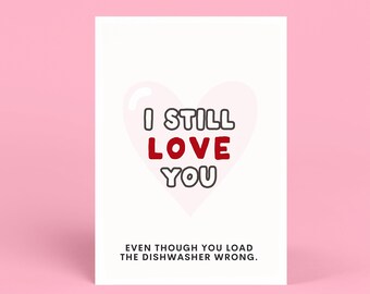 Valentines Card Personalised | Gift for Boyfriend Husband | Valentine's Day Card For Partner | Funny Valentine's Day Card for Wife or Fiance