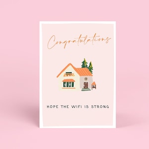 Karta z okazji nowego domu | Spersonalizowany prezent na nowy dom | Karta na parapetówkę dla przyjaciela | Nowe przygody | Karta z okazji nowego domu | Pierwsza karta z okazji nowego domu | Gratulacje z okazji nowego domu