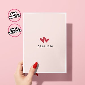 Valentinstagskarte Personalisierter Ehemann |Liebe Geburtstagskarte für Freund|Süßes Geburtstagsgeschenk für Ihn Verlobte| Minimalistische klassische Karte Friend