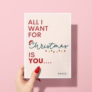 Christmas Cards Personalised Husband | for Boyfriend | Sarcastic Christmas Card for Fiance|Funny Birthday Gift for him|Greeting Card for her