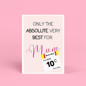 Tarjeta de cumpleaños divertida para mamá, tarjeta de cumpleaños de mamá, regalo de cumpleaños divertido para ella, tarjeta divertida, tarjeta de aniversario, ocasión, esposa, papá, hermano