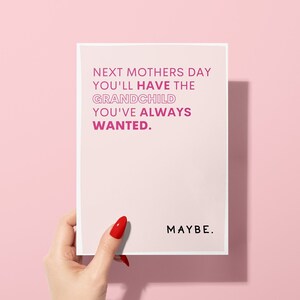 Birthday Card for Mum|Funny Birthday Card|Card from daughter,son|Pregnancy|Cute Birthday Gift|Mother's Day Card|Gift for stepmum|Card for
