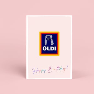 Oldi Birthday Card | Pun Card | Birthday Day Card For Boyfriend or Husband | Birthday Gift | Wife | Funny Grandpa Grandma Card | Rude Card