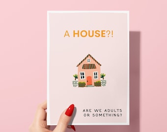 New Home Card | Personalised New Home Gift|House Warming Card for Friend |New Adventures|New House Card|First Home Card |Congrats New Home