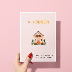 Nouvelle carte pour la maison | Cadeau personnalisé pour une nouvelle maison|Carte de pendaison de crémaillère pour un ami |Nouvelles aventures|Carte pour nouvelle maison|Carte pour première maison |Félicitations pour la nouvelle maison