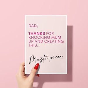 Tarjeta de cumpleaños divertida para él o ella/Tarjeta del día del padre/Tarjeta de cumpleaños para papá o esposo/Tarjeta de broma para el mejor amigo/Tarjeta para hermano, hermana, mamá