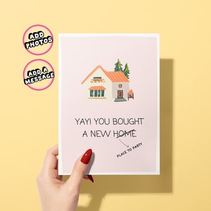 Nieuwe thuiskaart | House Warming Card voor vriend | Welkom Thuis | Nieuwe huiskaart | Eerste thuiskaart | Gefeliciteerd Nieuw Huis | Sarcastisch nieuw adres