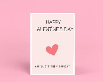 Rude Valentine Card | Pun Card | Valentine&#39;s Day Card For Boyfriend or Husband | Birthday Gift | Wife | A6 Card | Funny Birthday Card