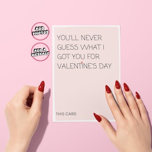 Tarjeta de San Valentín grosera / Tarjeta de juego de palabras / Tarjeta del día de San Valentín para novio o esposo / Regalo de cumpleaños / Esposa / Tarjeta A6 / Tarjeta de cumpleaños divertida