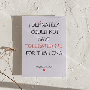 Grappige liefdeskaart | Grappige kaart voor vriend of man | Leuk verjaardagscadeau | Verjaardag | Romantische woordspelingkaart | Digitale download | Sarcastische kaart