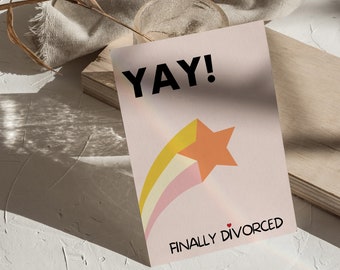 Congratulations Card for Divorce | Divorced Card | Single Now Card | Finally Divorced|Funny Divorce Card|Celebration Card|Ex Wife Ex Husband