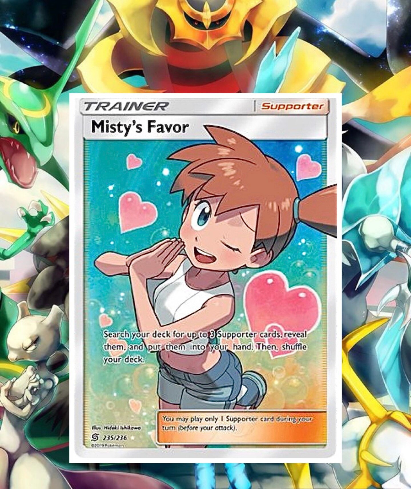 Mistys Favor Trainer Handmade Proxy Pokemon Card - Etsy