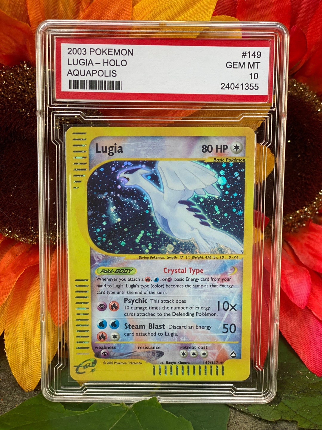 Crystal Lugia Aquapolis Graded and Slabbed Handmade Custom Etsy