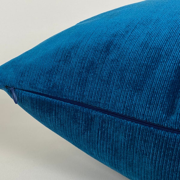 Blue Velvet Pillow Etsy