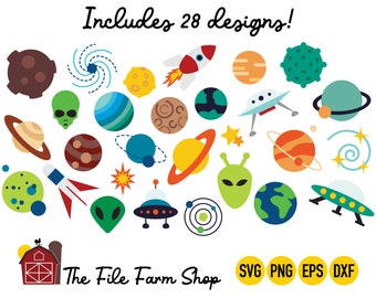 Planets SVG, Space svg, Solar System svg, UFO svg, Rocket ship svg, space shuttle svg, space bundle svg, alien svg, outer space svg