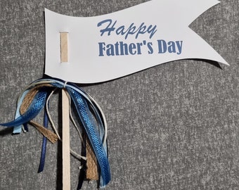 Father's Day pennant flag photo prop or cake topper
