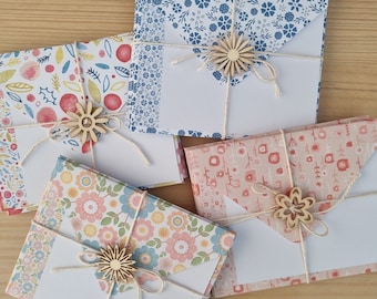 Mini note card and envelope gift set for stationery lovers