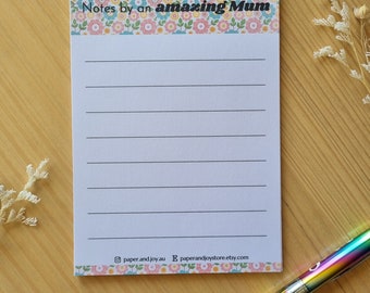 Kladblok-briefpapier voor mama op Moederdag