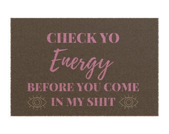 Please Check Your Negative Energy at the Door Wood Sign / - Etsy