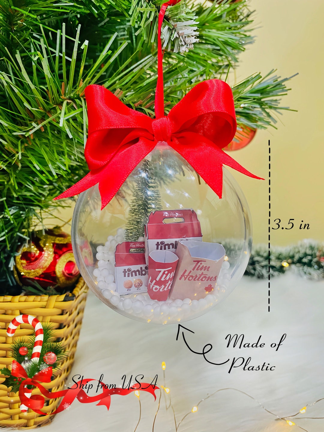 Tim Hortons Christmas Ornament Tim Hortons Ornament Mini Etsy