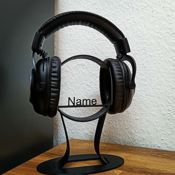 Kopfhörerständer Ständer Kopfhörer Headset Halter Gaming Deko Geschenk Gamer DJ Personalisiert Gaming Schreibtisch Deko Individuell Modern