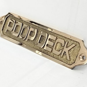 Antique Style Brass Signage - Door & Wall Plaques for Office, Bathroom, Kitchen, Laundry, Pantry, Toilet, Restroom, Staff, and More