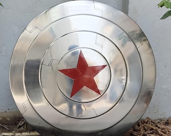 Winter Soldier Shield Replica, 22" Metal Marvel Cosplay Prop