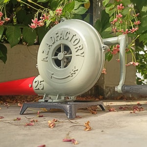 Vintage Hand Crank Forge Blower - Essential Tool for Blacksmiths & Metalworkers | Perfect Father&#39;s Day Gift