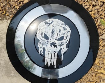 Punisher Skull Shield 1:1 Scale Replica – Cosplay Prop, Superhero Gift, Halloween Decor, Marvel-Inspired Collectible