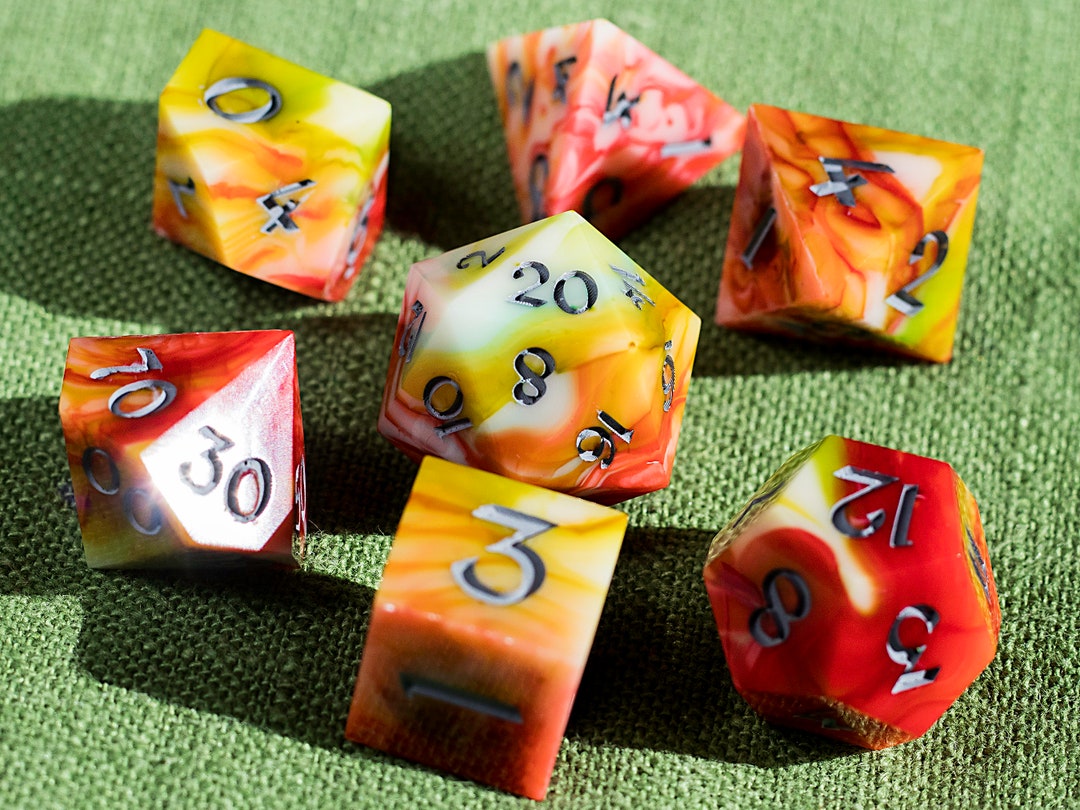 Candyland 7piece Dice Set Unique & Handmade Swiss Quality Etsy