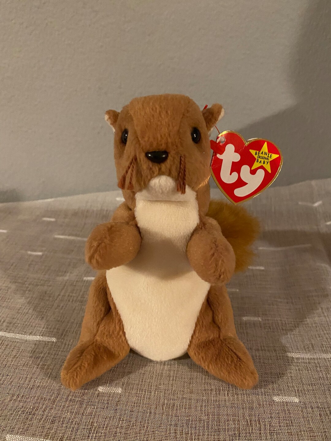 Nuts Beanie Baby Near Mint/errors Etsy