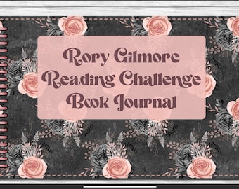 May include: A black and pink floral patterned book journal with the title "Rory Gilmore Reading Challenge Book Journal" on the cover.