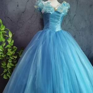 Inspired Cinderella Dress Movie Cinderella Cosplay Costume