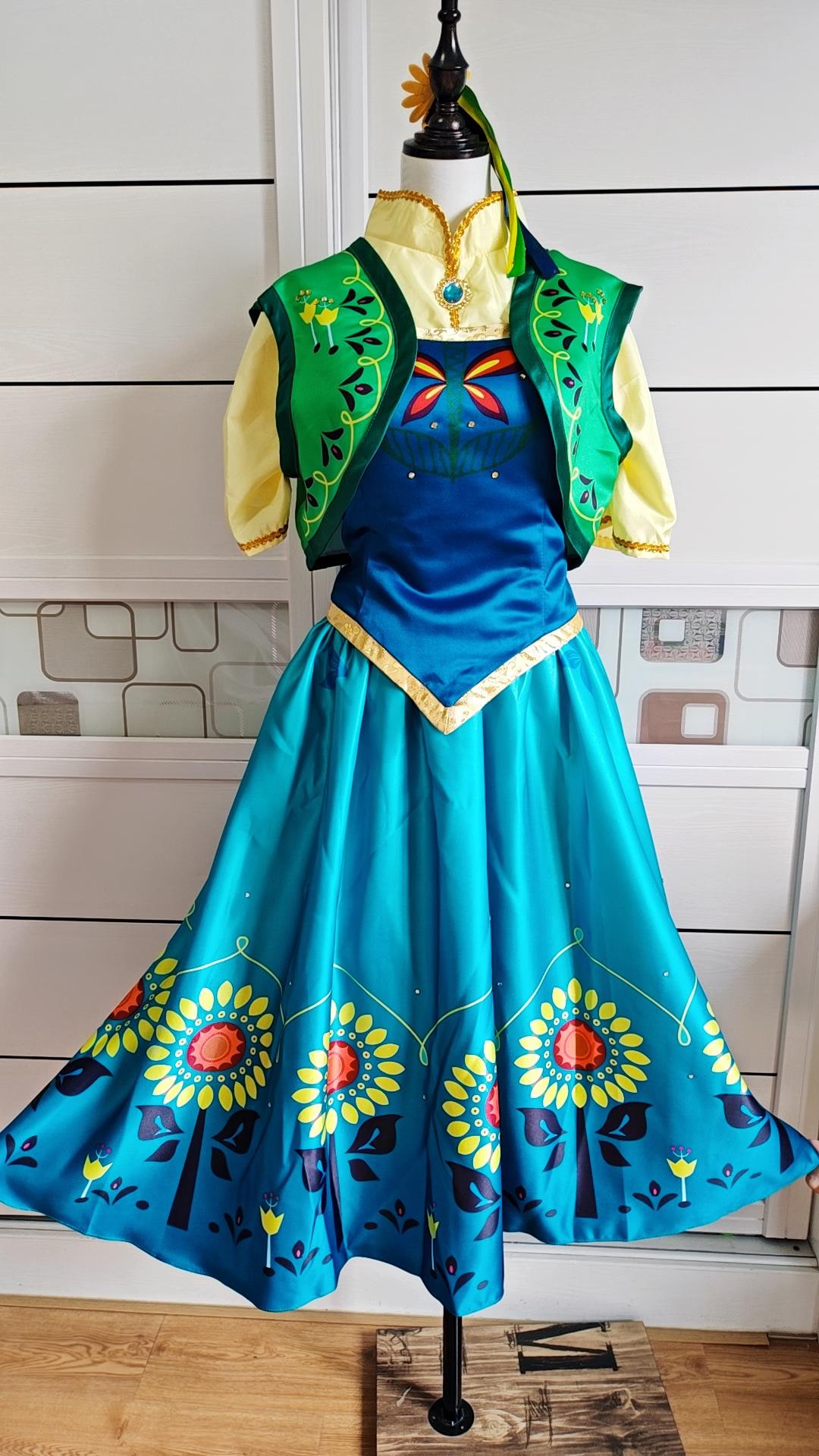 Inspired Anna Dress Fever Birthday Anna Cosplay Costume Inspired Anna Dress Fever Birthday Anna Cosplay Costume
