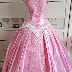 Inspired Pink Princess Aurora Dress Cosplay Costume