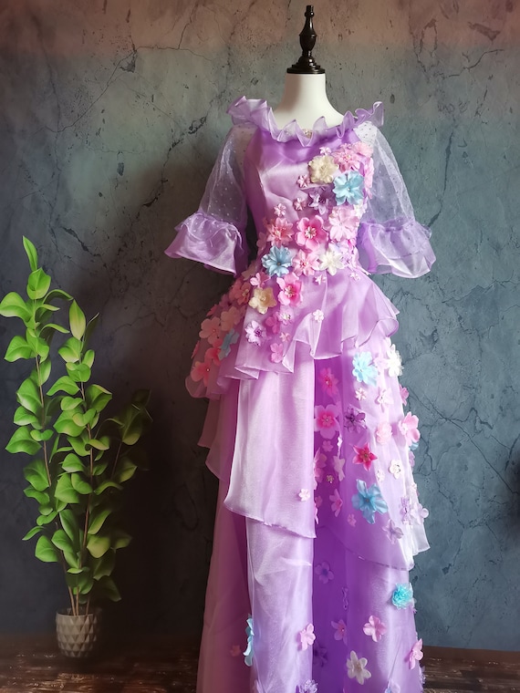 encanto pink dress Inspired Encanto Isabela Dress Isabella Cosplay Costume