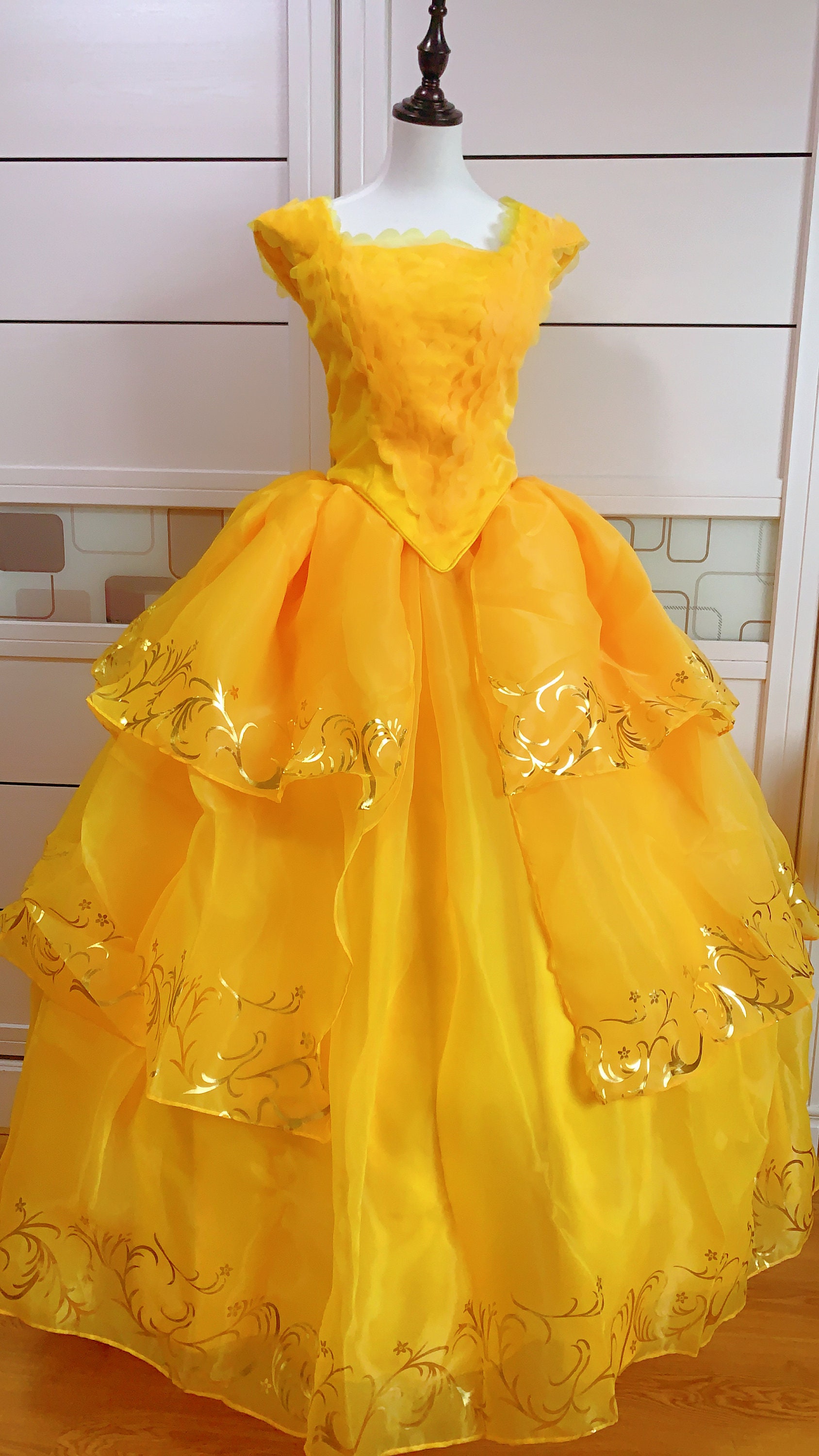 Inspired Belle Dress Belle Cosplay Costume 2017 Moive Beauty and the ...