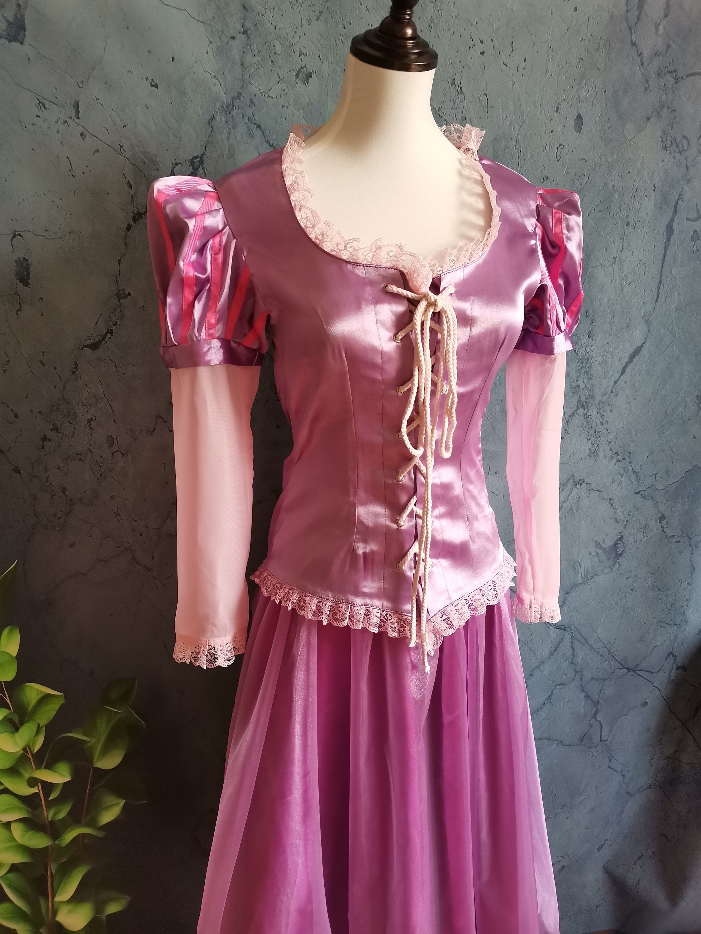Inspired Tangled Rapunzel Dress Rapunzel Outfit Costume - Etsy