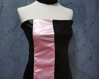 open lace back dress Light Pink Strapless Short Homecoming Dress with Bow Silver / 10 main image 1
