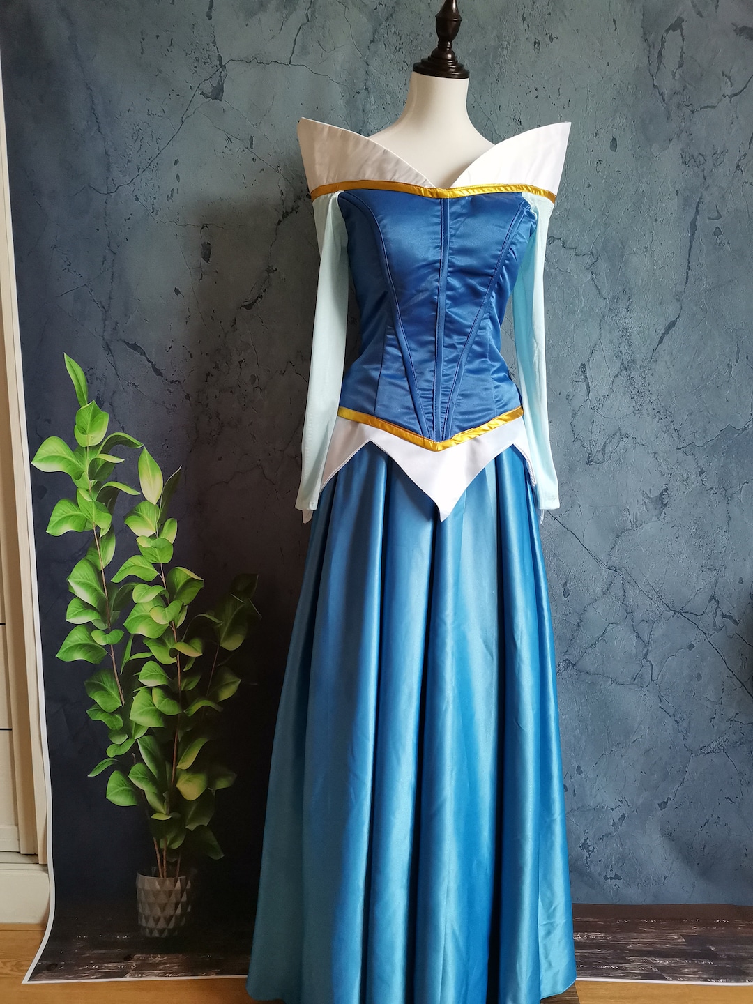 blue aurora dress AURORA BLUE DRESS