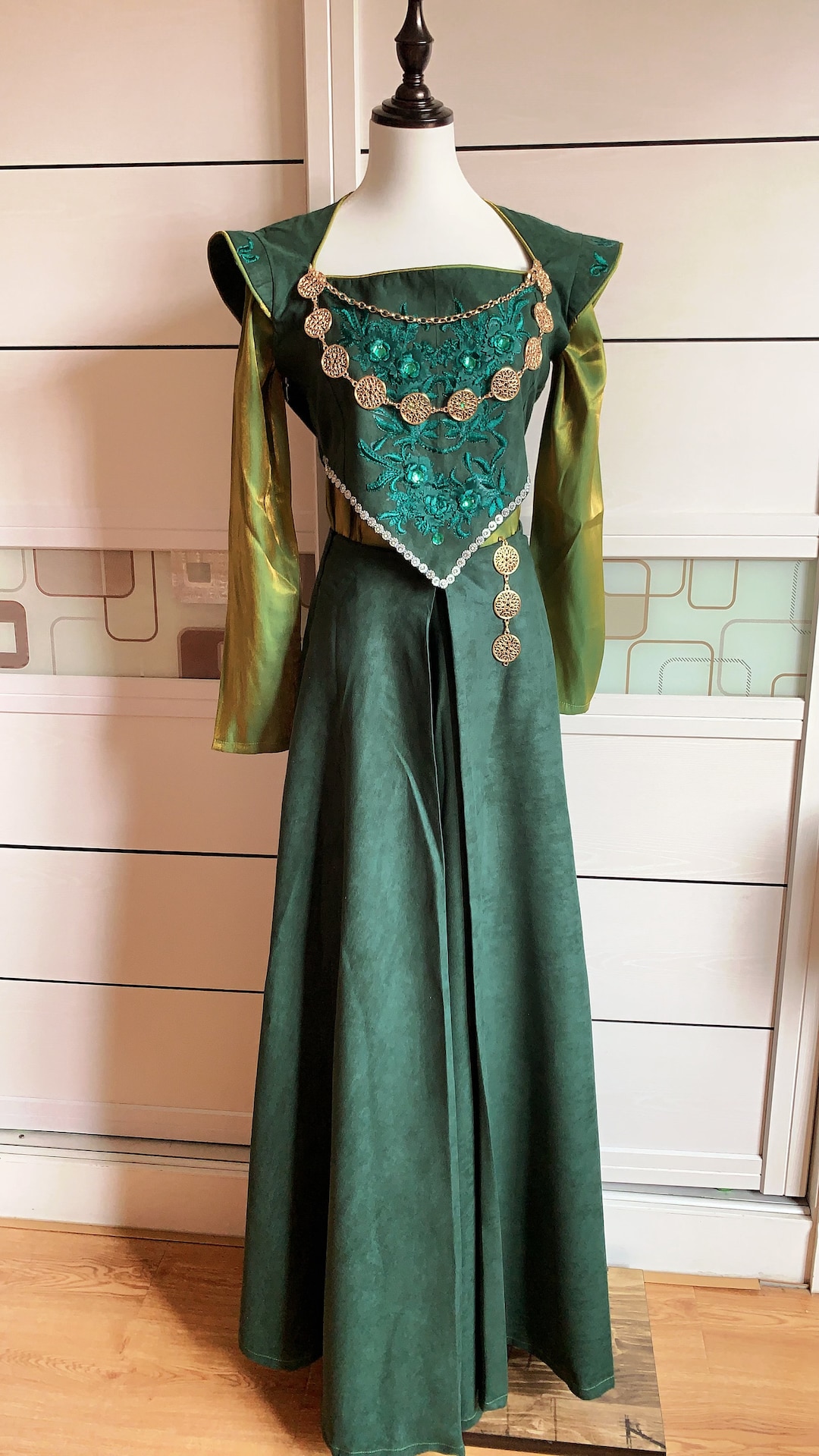 Medieval Countess Kids Costume Gold Sansa Stark Dress Medieval Countess Kids Costume Gold Sansa Stark Dress