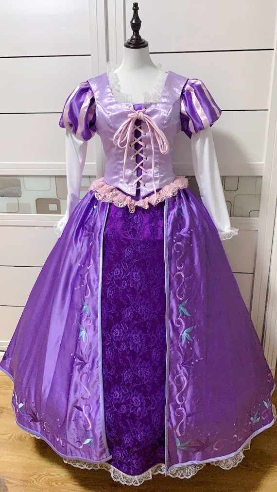 塔の上のラプンツェル風ドレス パープル コスプレ衣装 - Etsy 日本