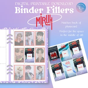 Stray Kids Miroh Album Missing Photocards Kpop Binder Filler Placeholder Digital Printable Download Collection