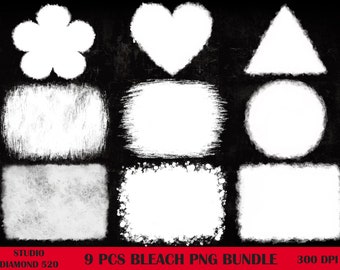 Bleach Effect Bundle Png, White Splash Overlay Png, Bleach Background Png, Bleach Spray Effect Png, Bleached T-shirt Png, Instant Download