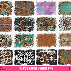 Può includere: Un download digitale di 16 carte digitali quadrate e distressed con vari motivi, tra cui stampa leopardata, pelle di mucca, turchese e venature del legno. Le carte digitali sono a 300 DPI e sono perfette per progetti di artigianato.
