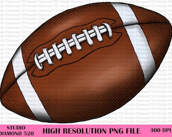 Piłka do futbolu amerykańskiego Png, Piłki sportowe Png, Sublimacja do futbolu amerykańskiego Png, Sezon futbolowy Png, Clipart piłki, Natychmiastowe pobieranie