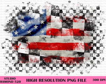 USA Rasse Flagge Png, beunruhigter karierter schwarz und weißer Hintergrund Png, 4. Juli Rasse Png, Amerikanische Vaterländische Rasse Png, Sofort Download
