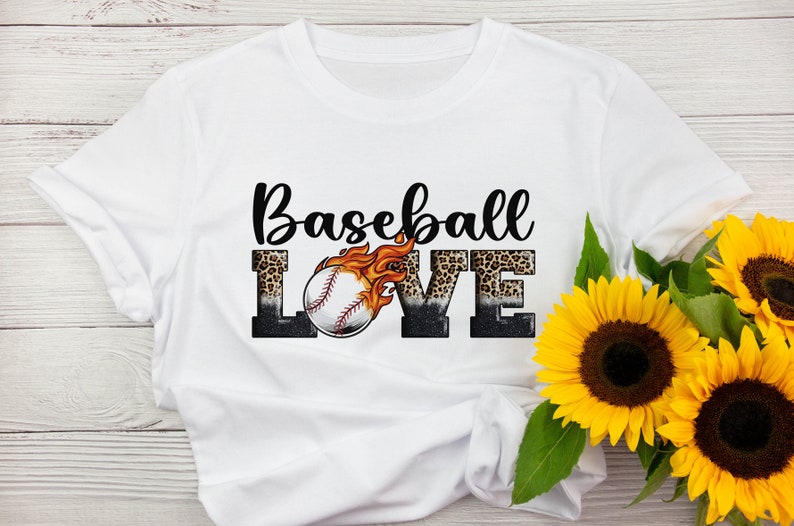Flaming Baseball Love Png, Fire Leopard Black Glitter Baseball Png, Fireball Baseball Png, Sport Love Png, Baseball Png, Instant Download image 2
