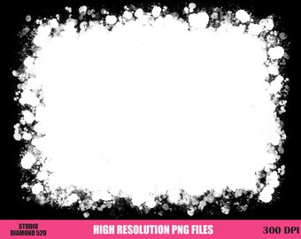 Bleach Effect Png, White Spray Png, Bleach Overlay Splash Distressed Png, Bleach Splash Png, Instant Download