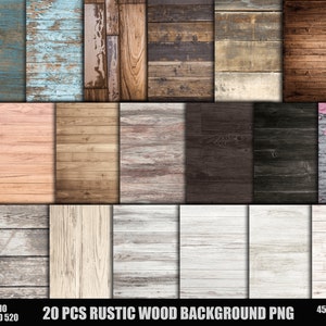 Rustic Wood Bundle Png, Brown White Distressed Wooden Wallpaper Png, Wood Background Png, Wood Png, Wood Sublimation, Instant Download